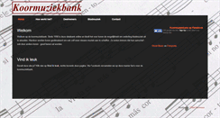 Desktop Screenshot of koormuziekbank.nl