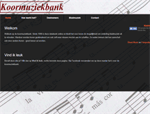 Tablet Screenshot of koormuziekbank.nl
